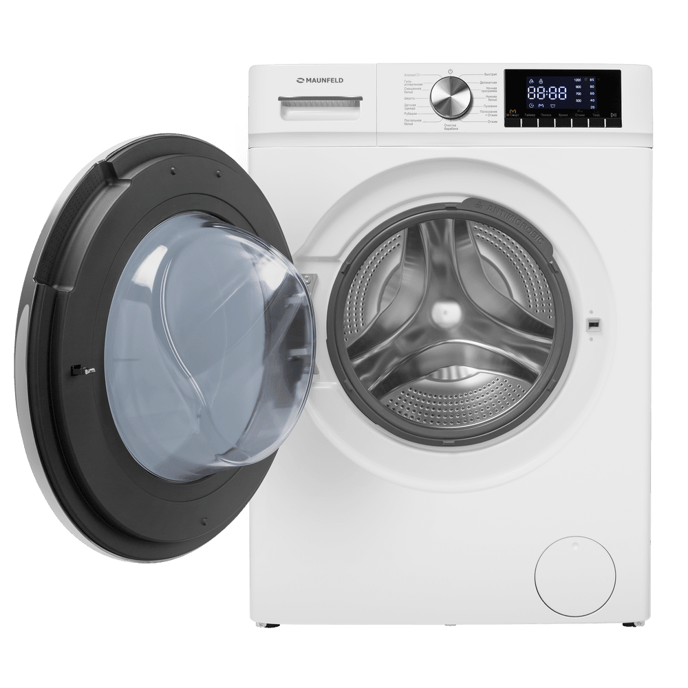 Стиральная машина c инвертором и паром MAUNFELD MFWM127IWH02