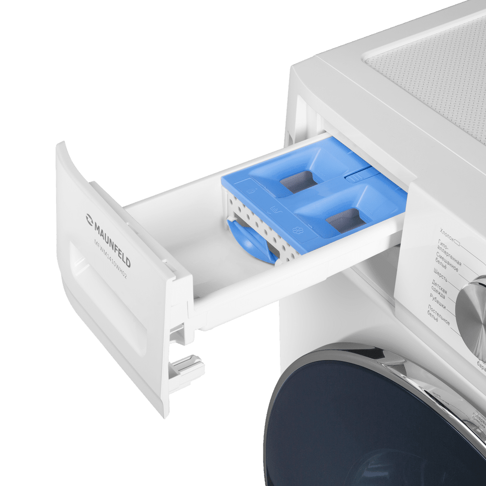 Стиральная машина c инвертором и паром MAUNFELD MFWM127IWH053