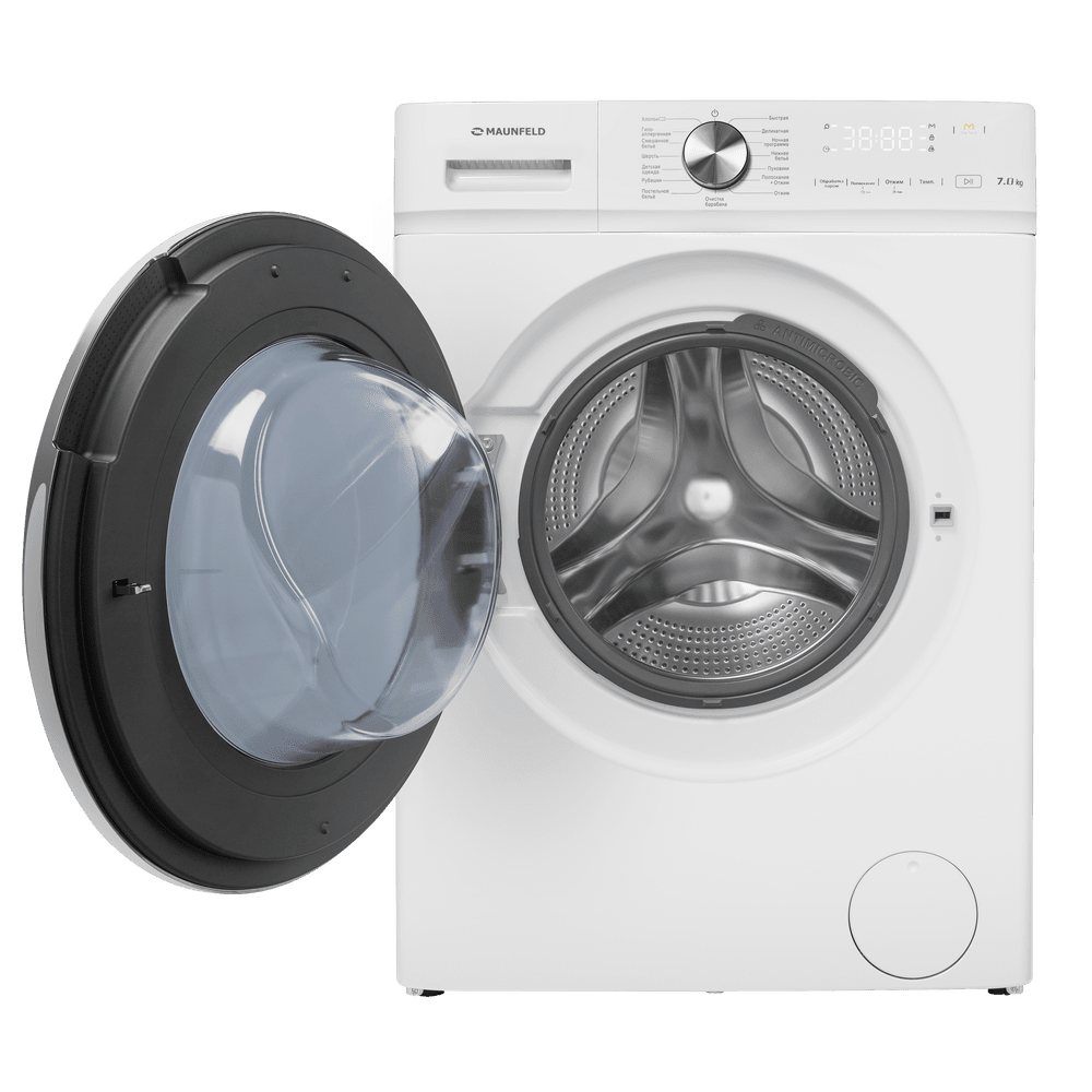Стиральная машина c инвертором и паром MAUNFELD MFWM127IWH053