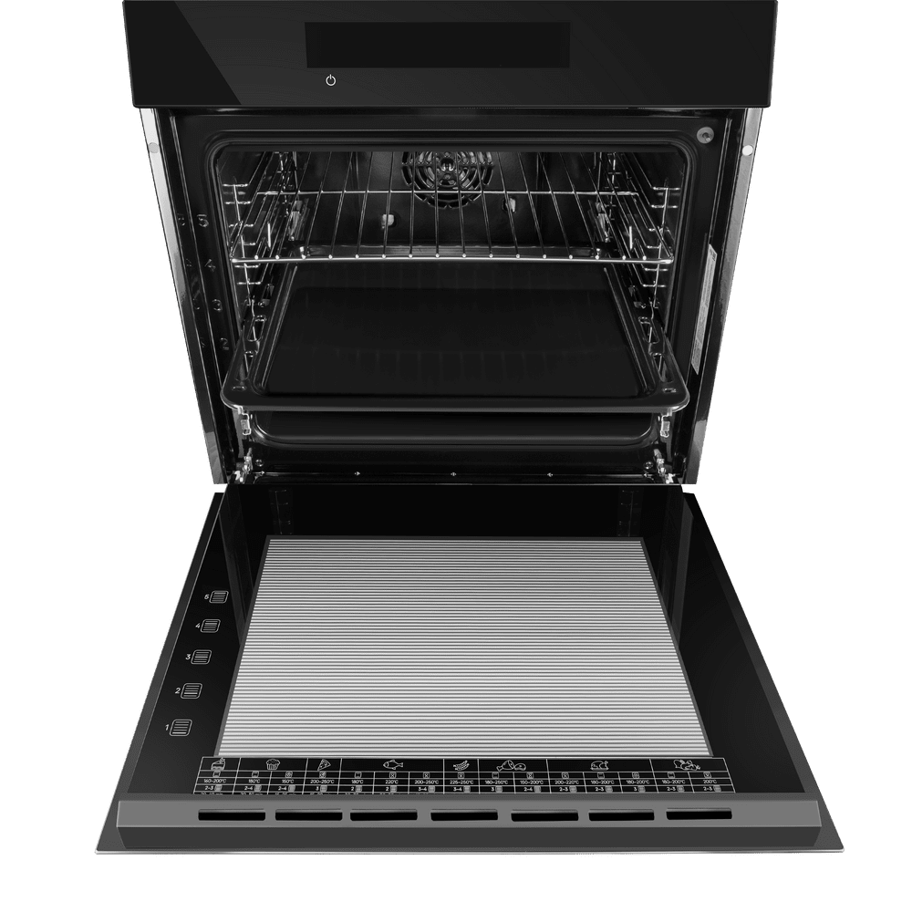 Электрический  черный духовой шкаф 60 см с режимом конвекции