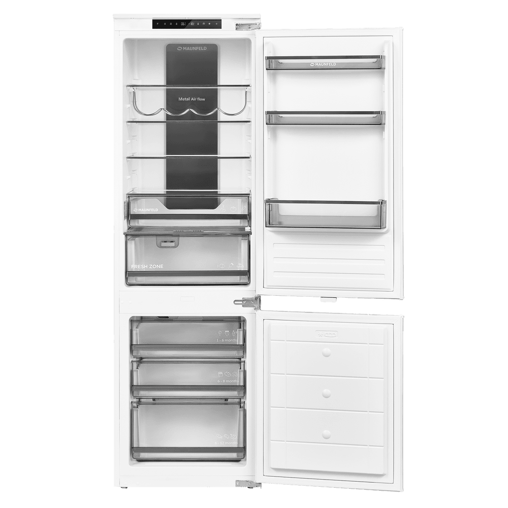 Холодильник-морозильник встраиваемый MAUNFELD MBF17754NFWHGR LUX Inverter