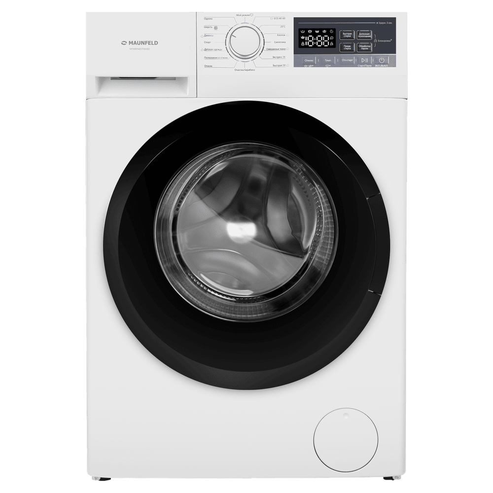 Стиральная машина c инвертором и паром MAUNFELD MFWM148STWH02 Стиральная машина c инвертором и паром MAUNFELD MFWM148STWH02