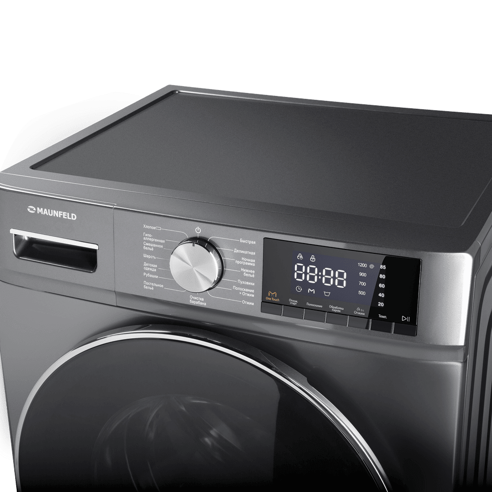 Стиральная машина c инвертором и паром MAUNFELD MFWM127ISB02