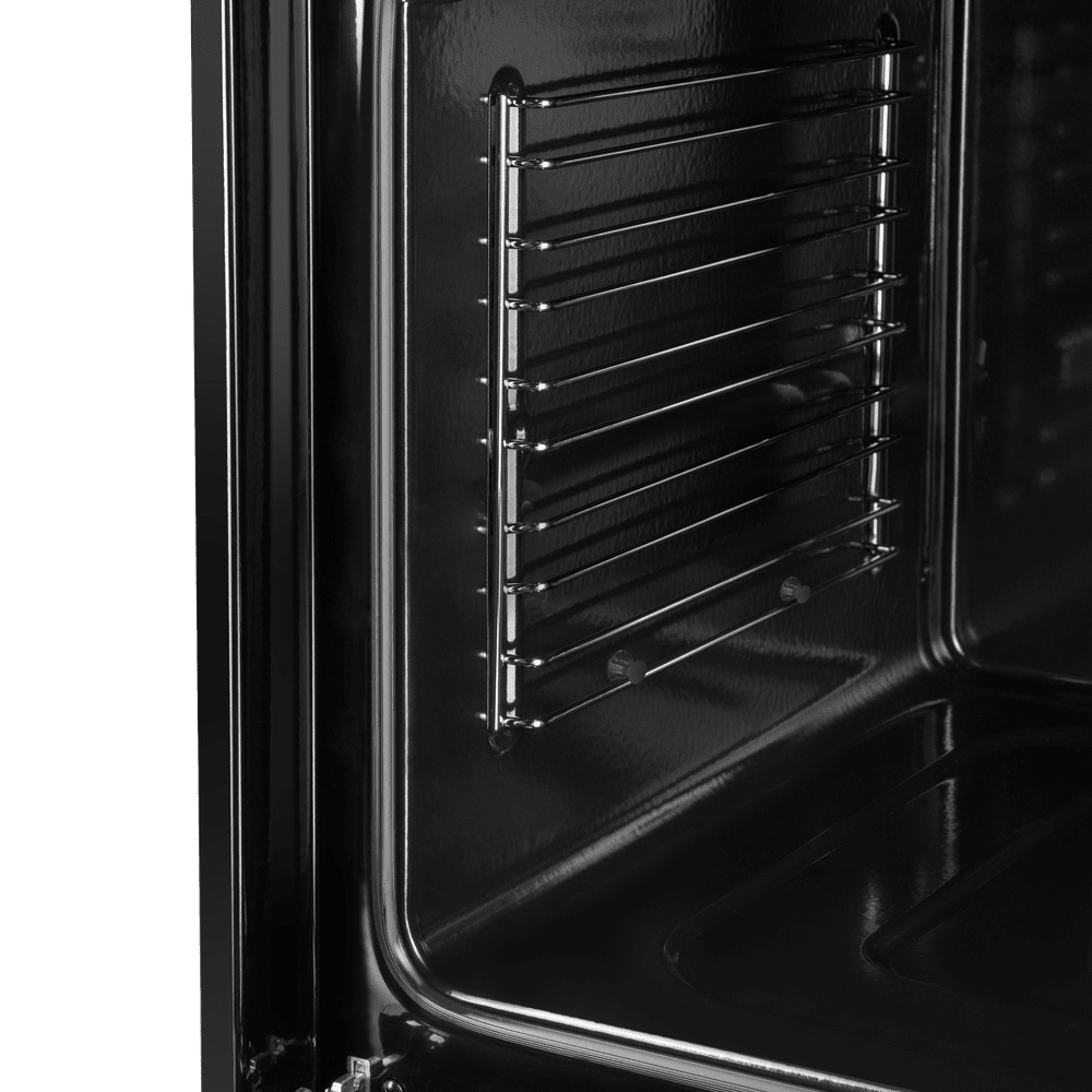 Электрический серый духовой шкаф 60 см с режимом конвекции