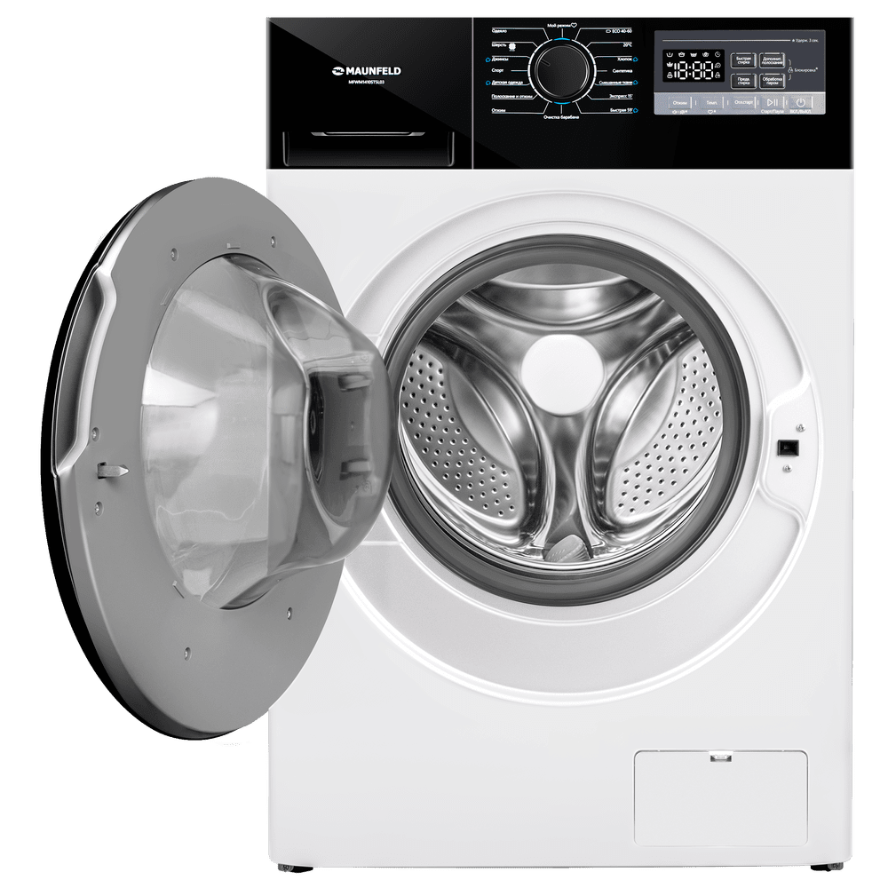 Стиральная машина c инвертором и паром MAUNFELD MFWM1410STWH03
