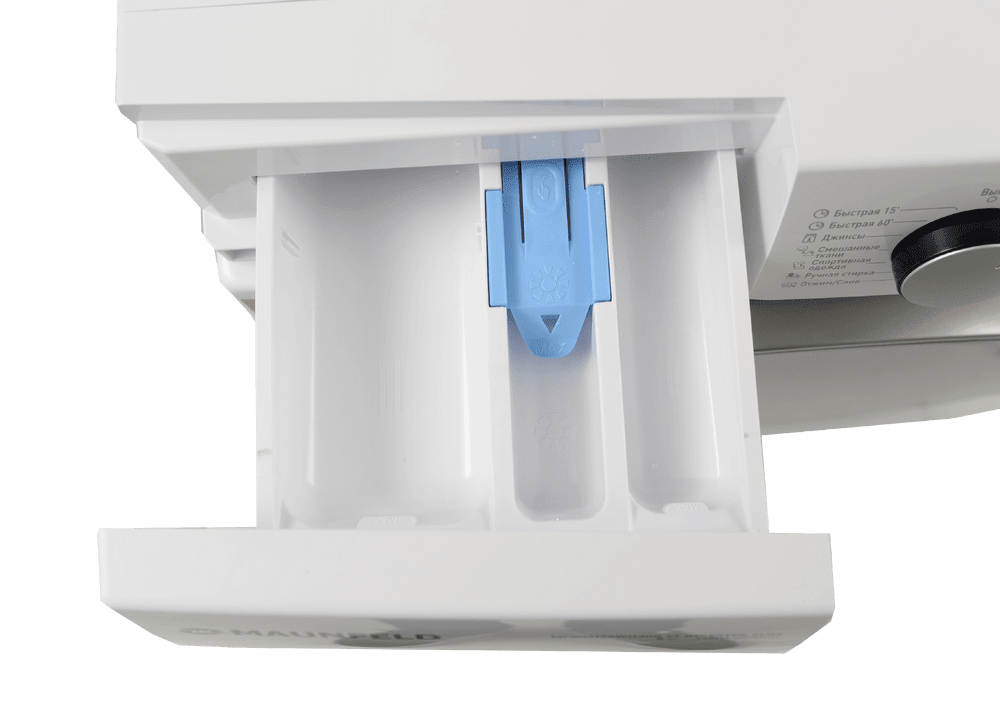 Стиральная машина с инвертором и паром MAUNFELD MFWM128WH300 ST INVERTER SLIM