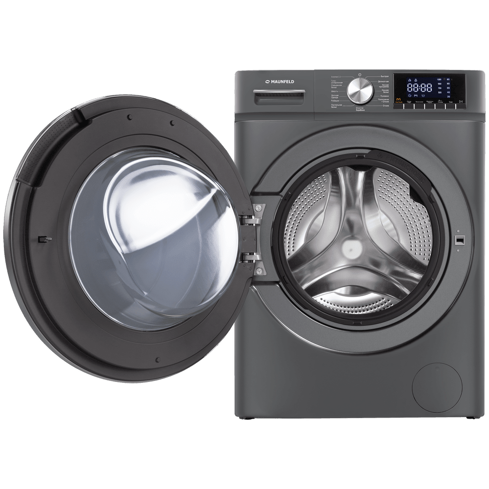 Стиральная машина c инвертором и паром MAUNFELD MFWM127ISB02