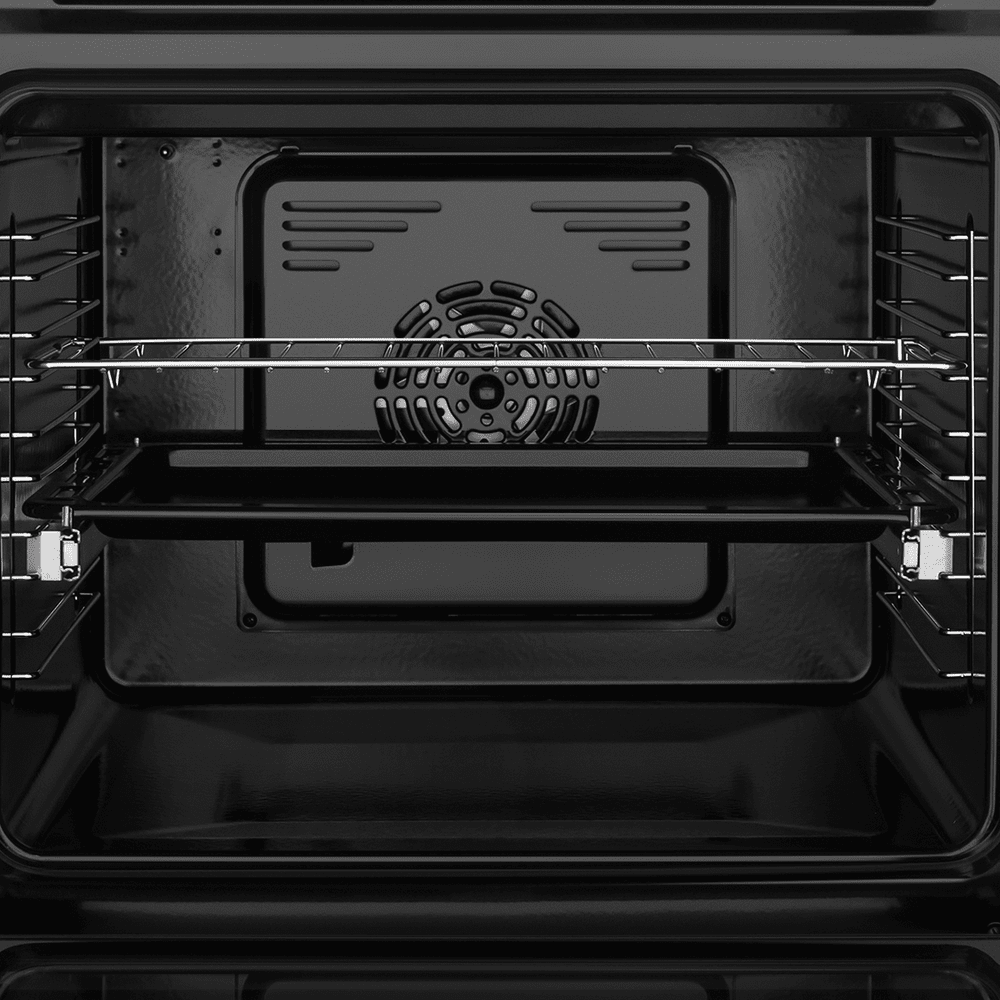 Электрический серый духовой шкаф 60 см с режимом конвекции