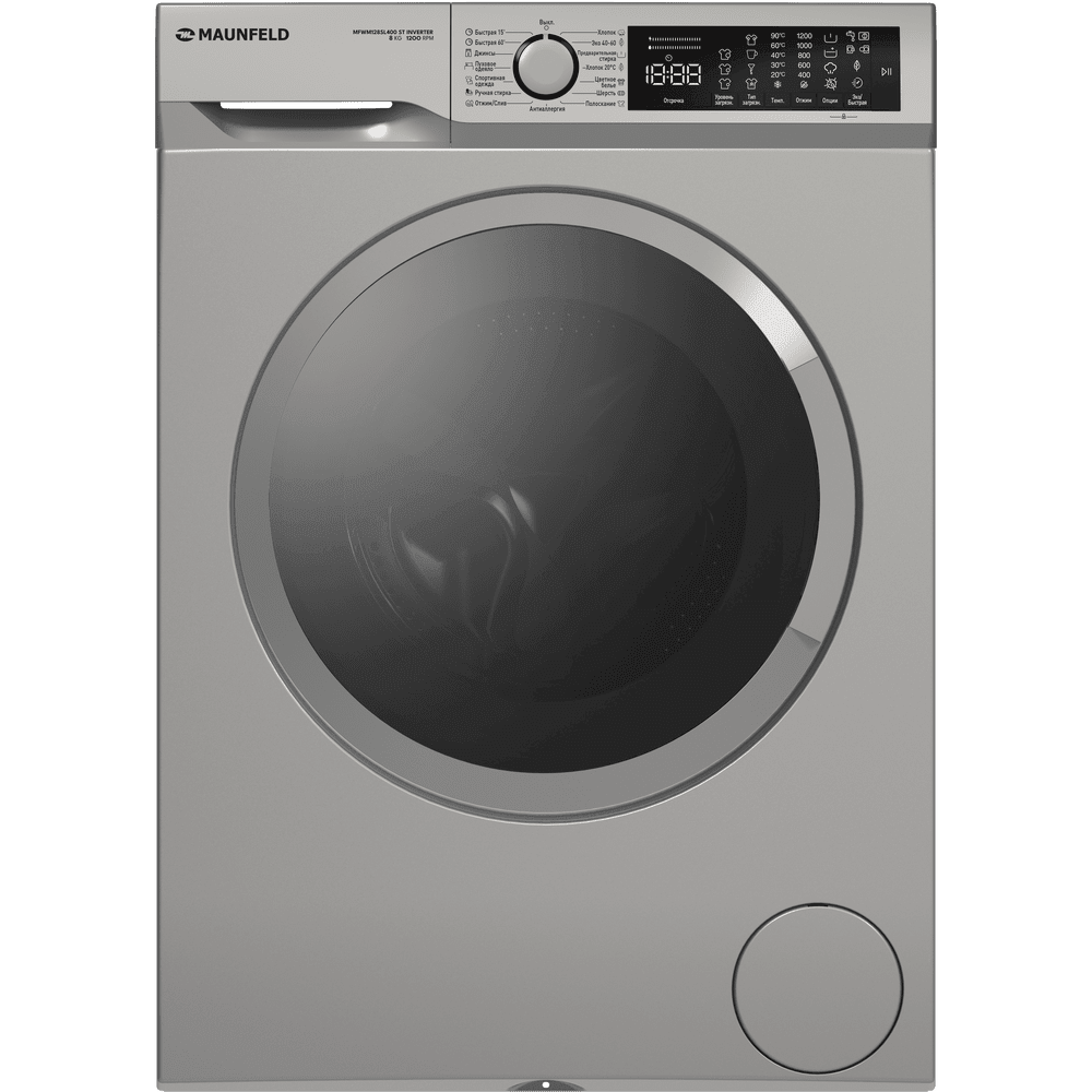 Стиральная машина с инвертором и паром MAUNFELD MFWM128SL400 ST INVERTER