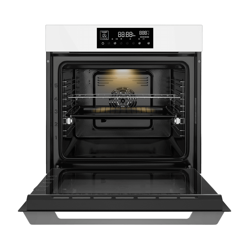 Электрический белый духовой шкаф 60 см с режимом конвекции