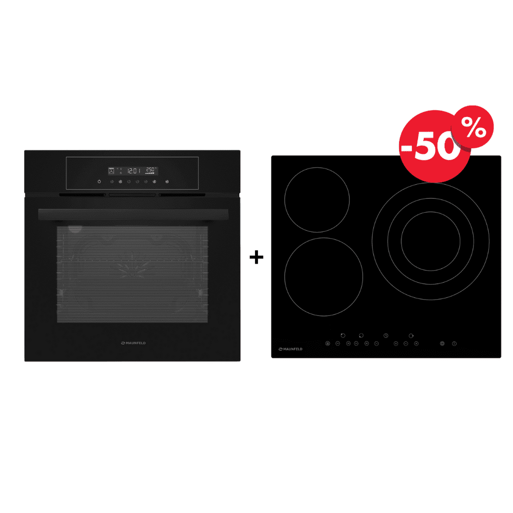 Шкаф духовой электрический MAUNFELD AEOD6063B + EVCE.593.T-BK