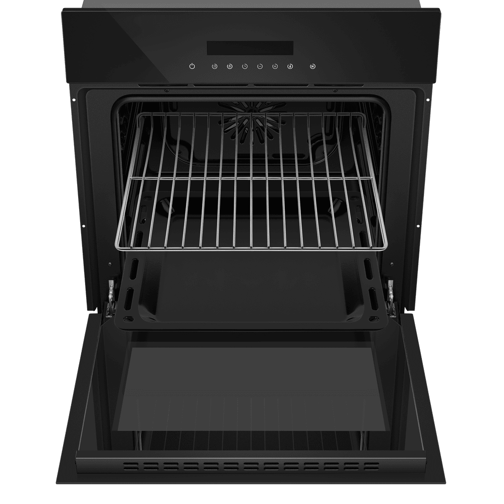 Электрический  черный духовой шкаф 60 см с режимом конвекции