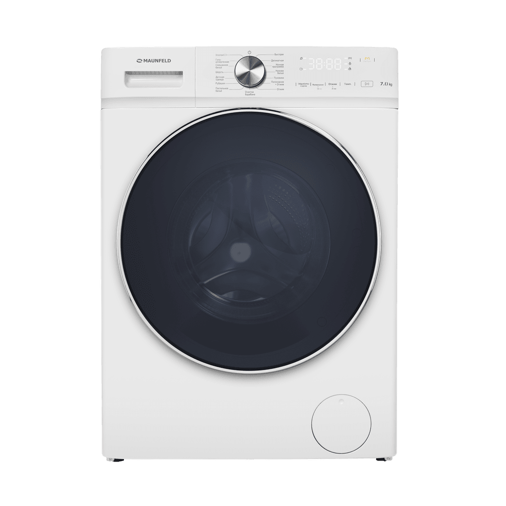 Стиральная машина c инвертором и паром MAUNFELD MFWM127IWH053