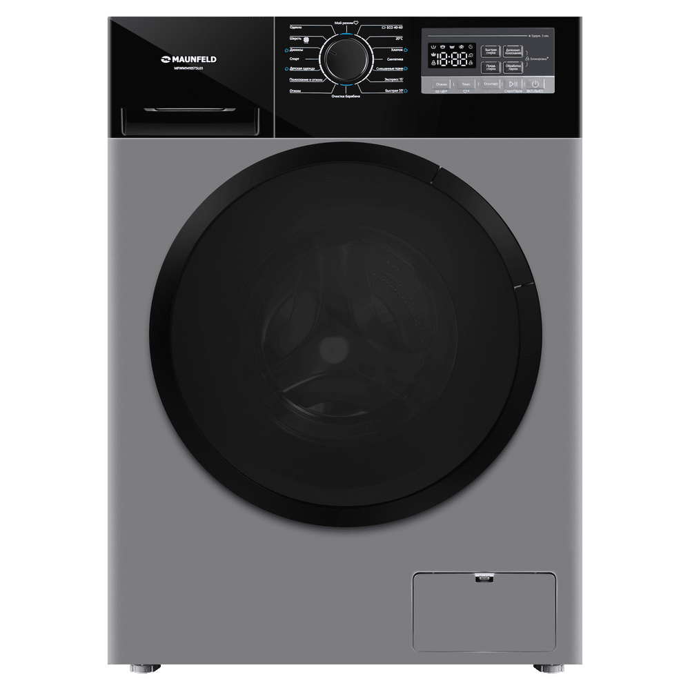Стиральная машина c инвертором и паром MAUNFELD MFWM1410STSL03 Стиральная машина c инвертором и паром MAUNFELD MFWM1410STSL03