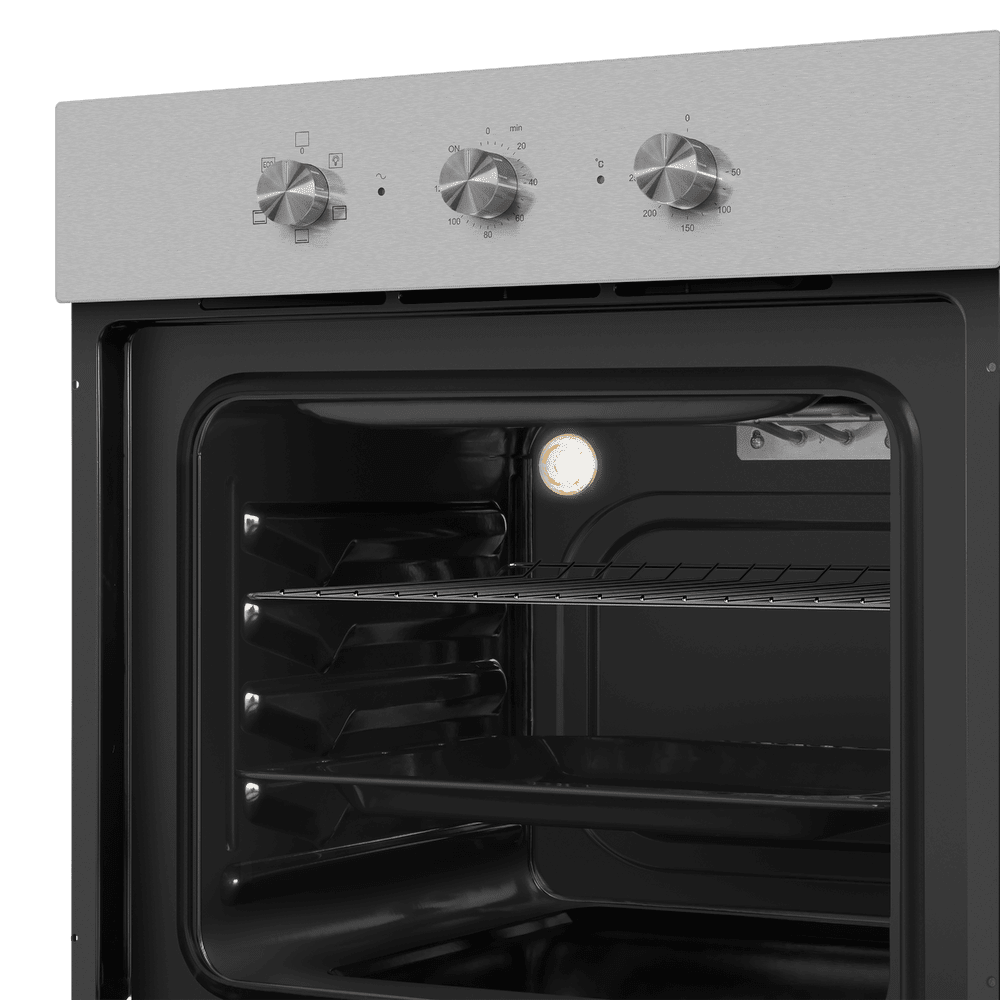 Электрический  серый духовой шкаф 60 см