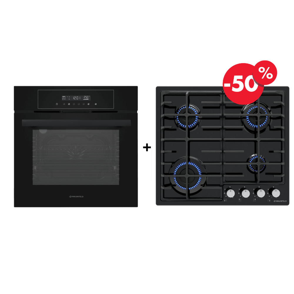 Шкаф духовой электрический MAUNFELD AEOD6063B +EGHE.64.6CB/G