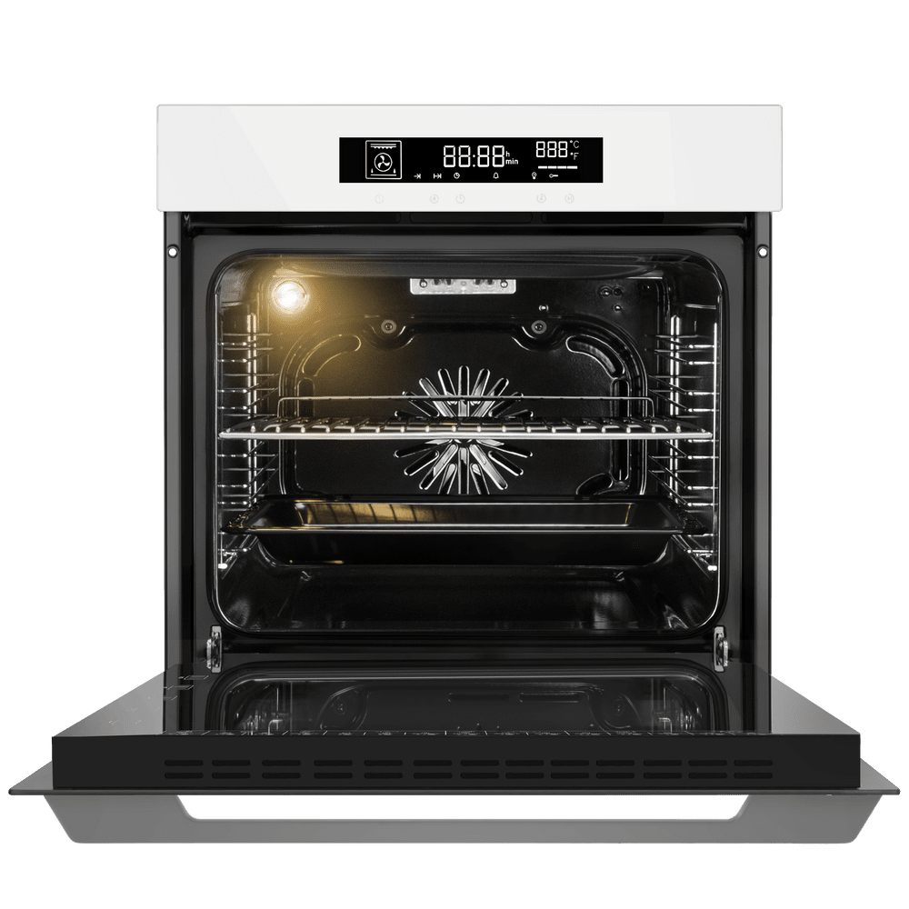 Электрический белый духовой шкаф 60 см с режимом конвекции