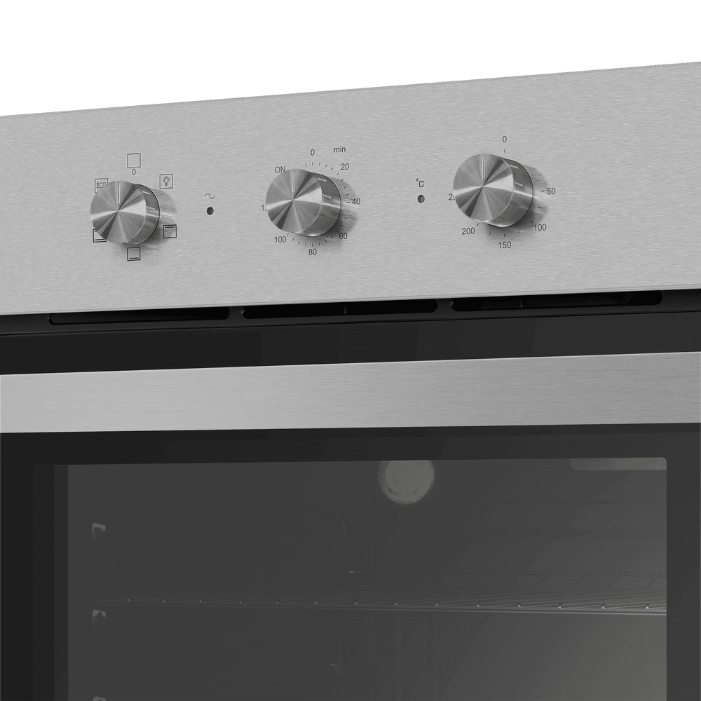 Электрический  серый духовой шкаф 60 см