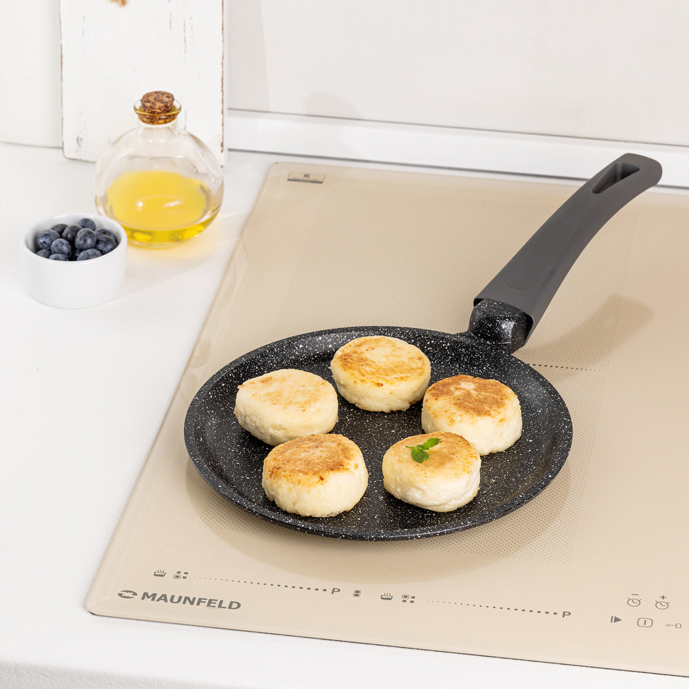 Сковорода блинная MAUNFELD GRETA MF22GRTT01PP из литого алюминия, 22 см