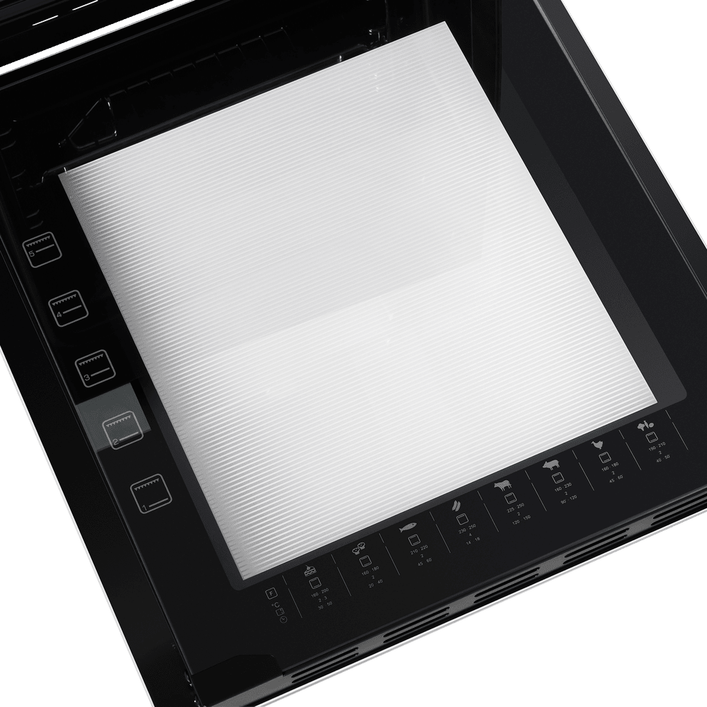 Электрический  белый духовой шкаф 45 см с режимом конвекции