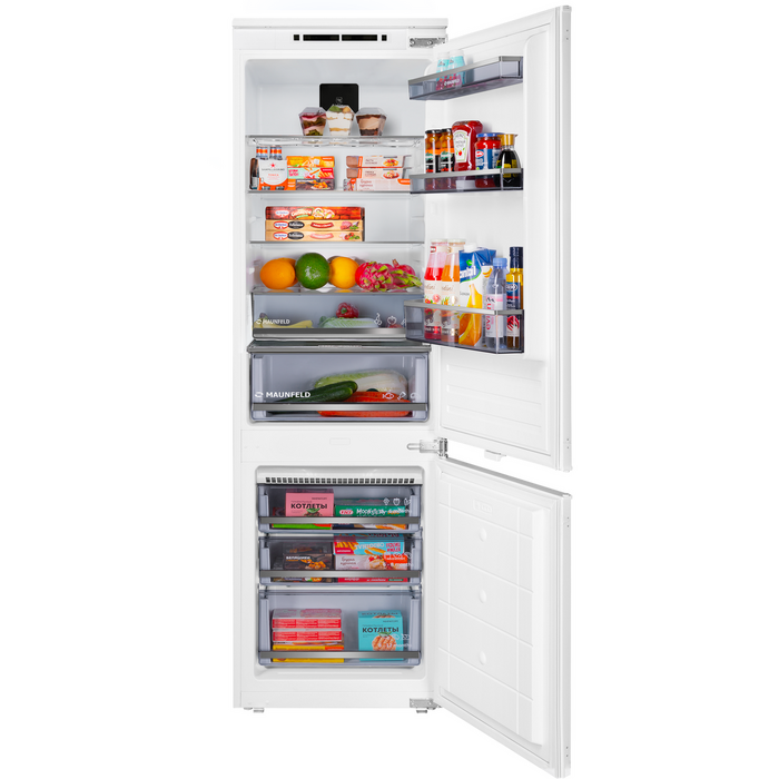 Холодильник-морозильник встраиваемый MAUNFELD MBF177NFFWGR Inverter