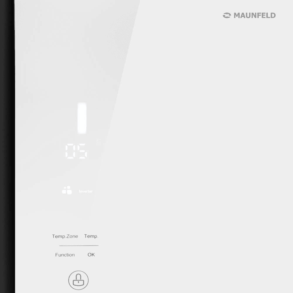 Холодильник с инвертором MAUNFELD MFF177NFW Slim Inverter