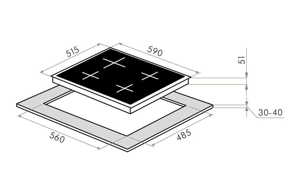 Шкаф духовой электрический MAUNFELD AEOF6060B + EGHE.64.6CB/G СКИДКА-50%