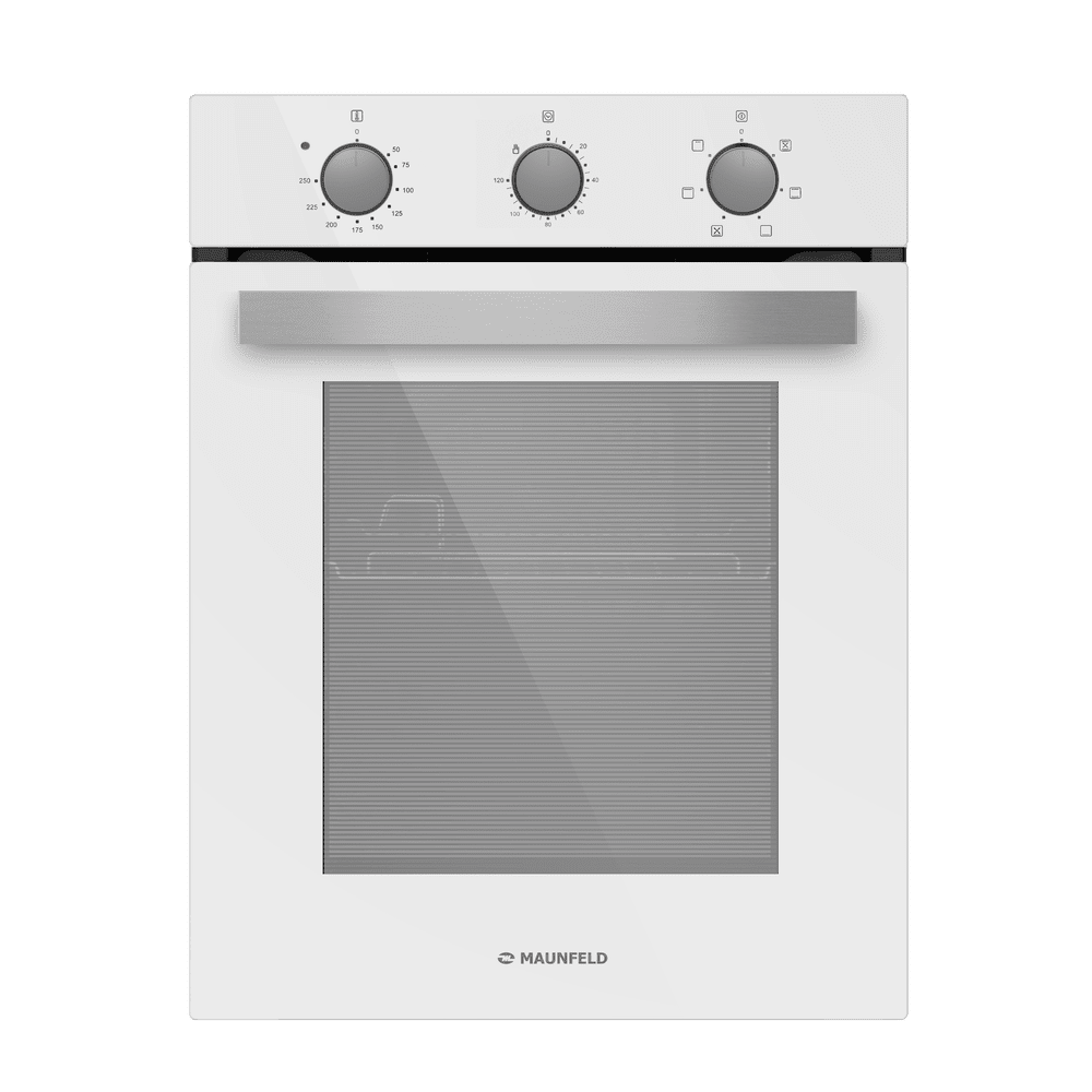 Электрический  белый духовой шкаф 45 см с режимом конвекции