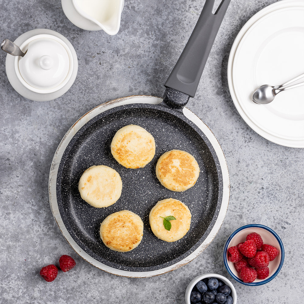 Сковорода блинная MAUNFELD GRETA MF22GRTT01PP из литого алюминия, 22 см