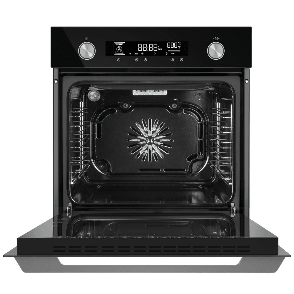 Электрический черный духовой шкаф 60 см с режимом конвекции