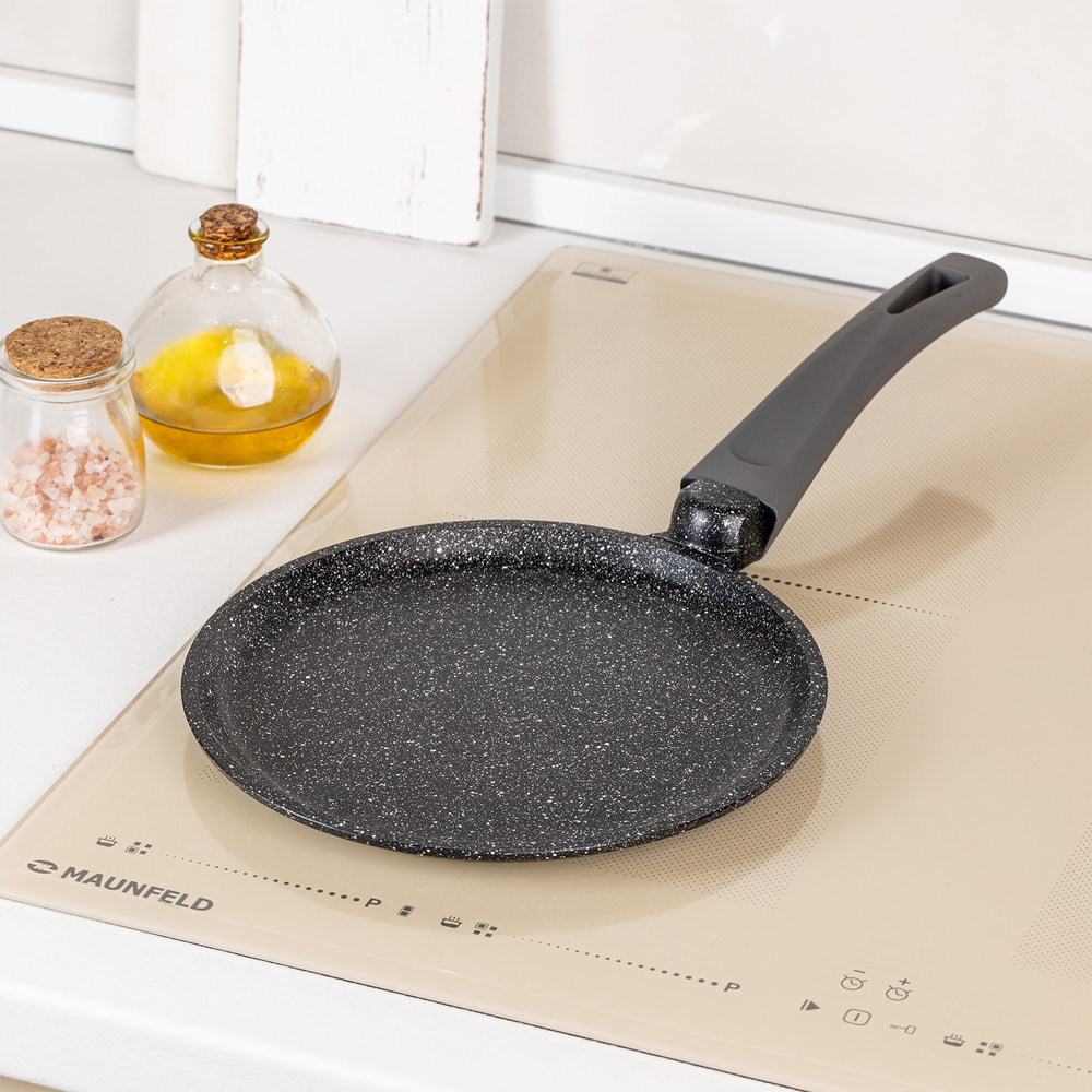 Сковорода блинная MAUNFELD GRETA MF22GRTT01PP из литого алюминия, 22 см