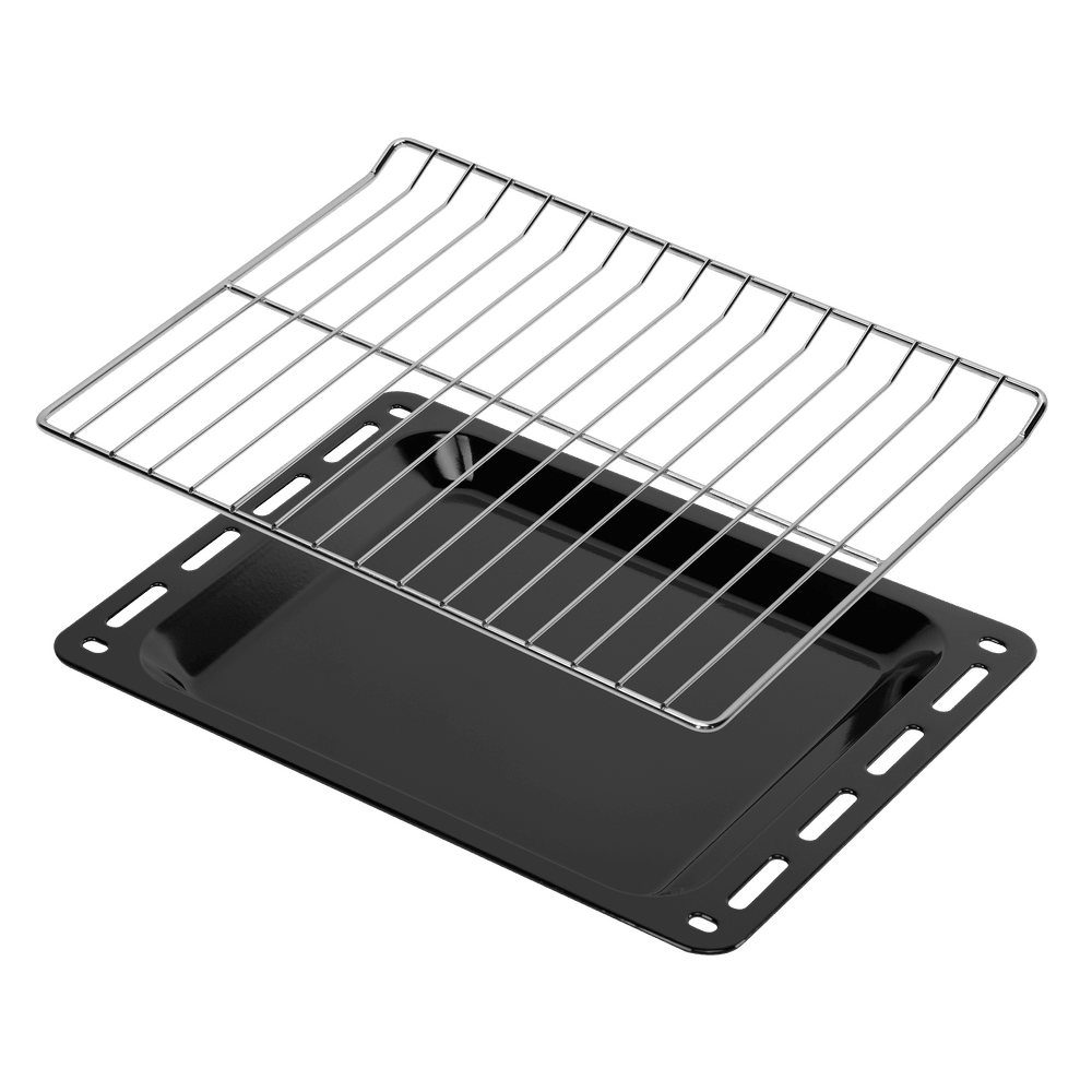 Электрический  серый духовой шкаф 60 см