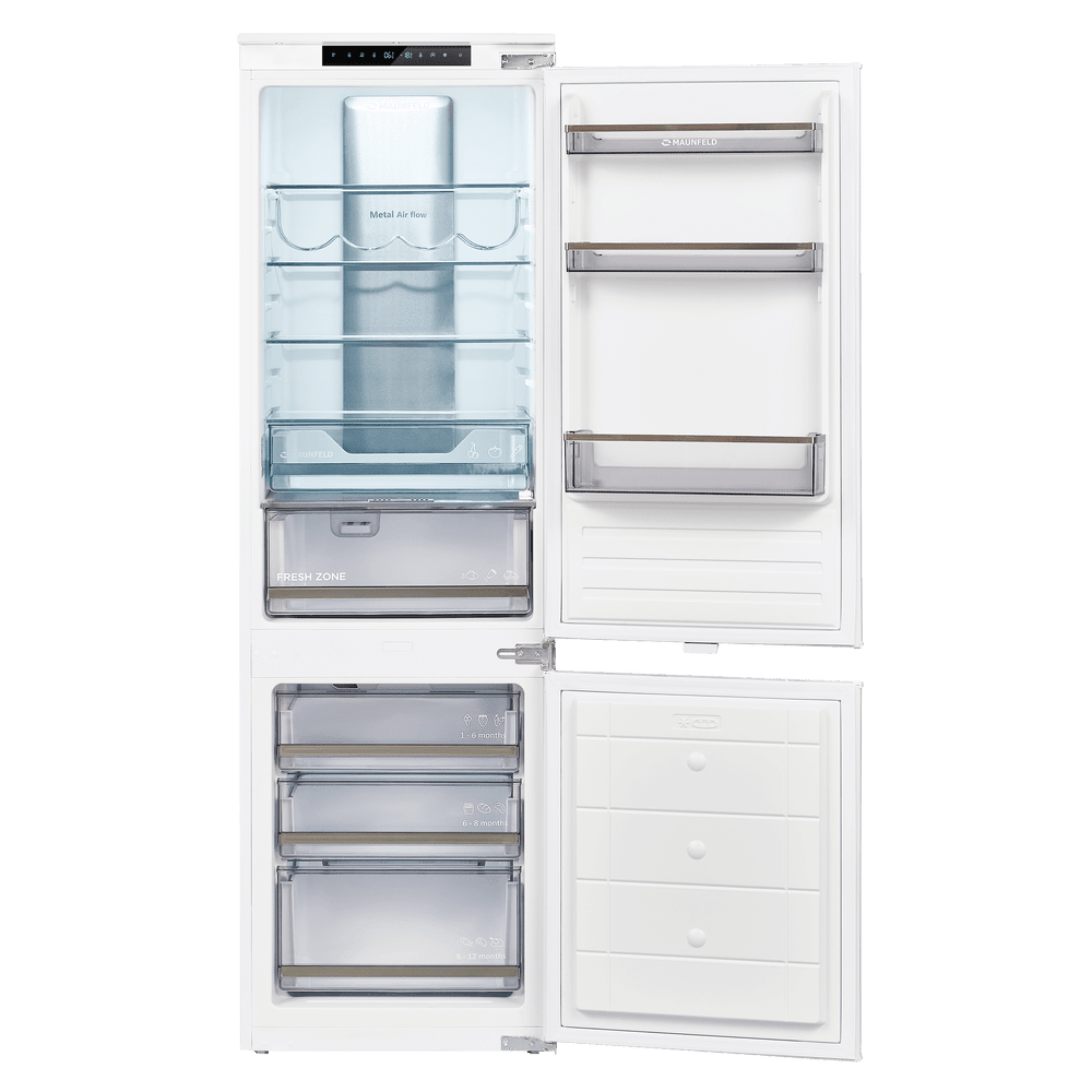 Холодильник-морозильник встраиваемый MAUNFELD MBF17754NFWHGR LUX Inverter