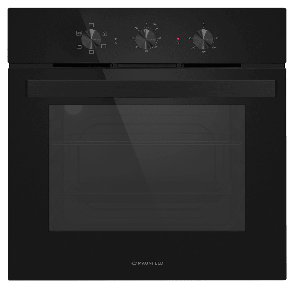 Электрический  черный духовой шкаф 60 см