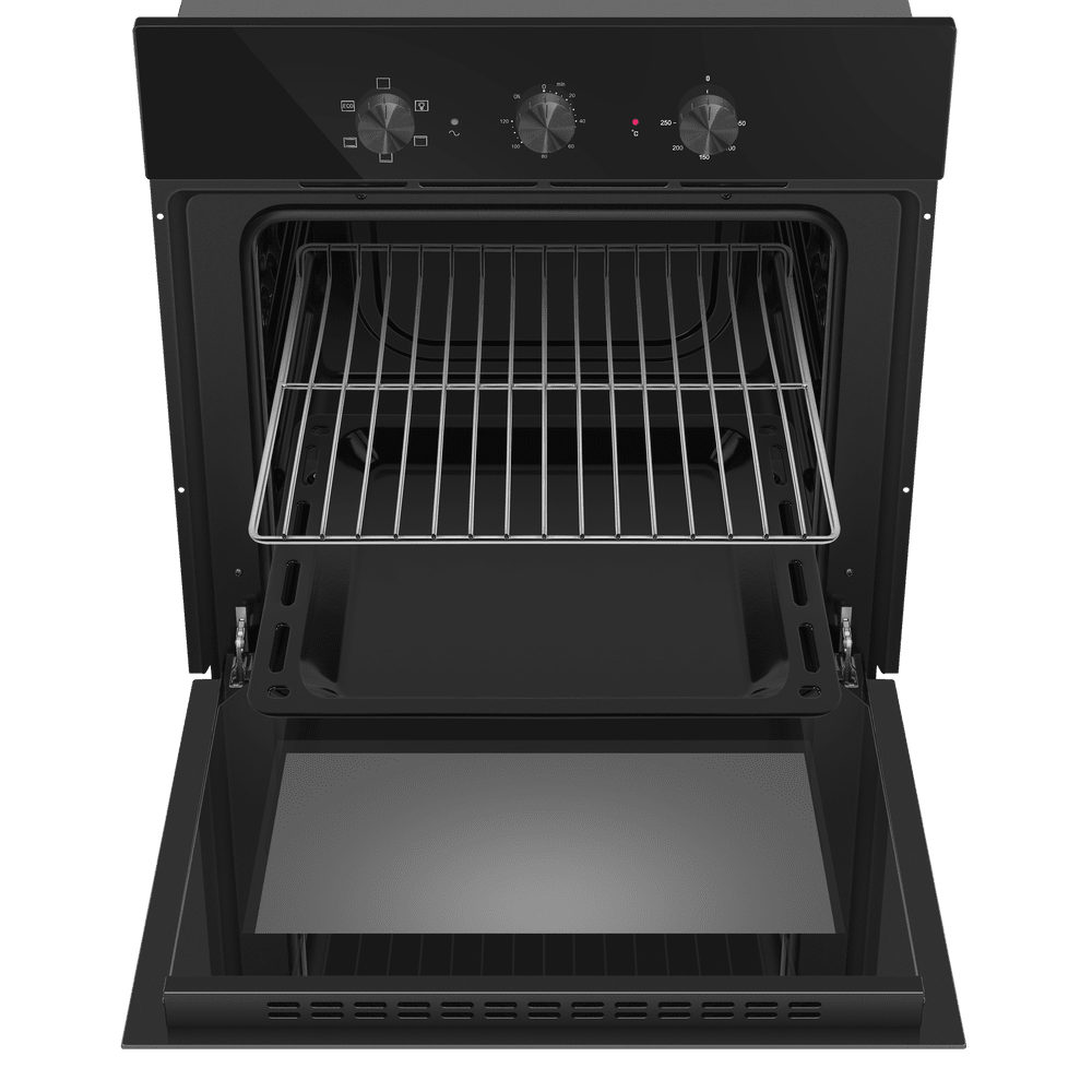 Электрический  черный духовой шкаф 60 см