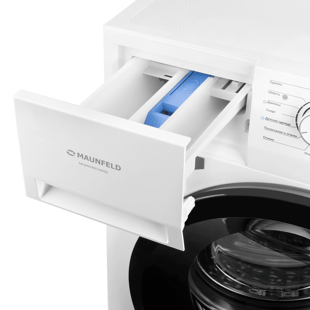 Стиральная машина c инвертором и паром MAUNFELD MFWM148STWH02