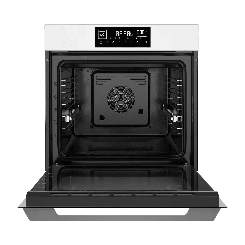 Электрический белый духовой шкаф 60 см с режимом конвекции