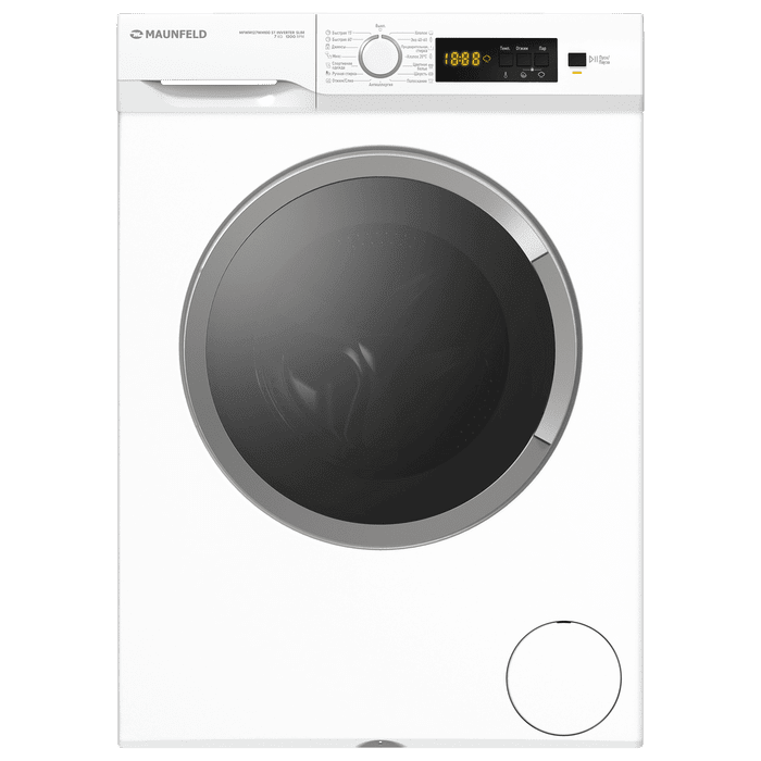 Стиральная машина с инвертором и паром MAUNFELD MFWM127WH100 ST INVERTER SLIM