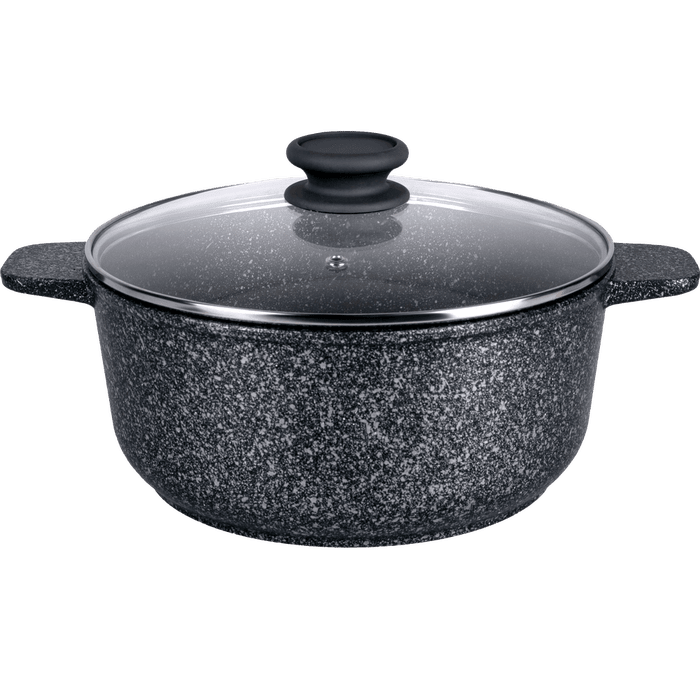 Кастрюля MAUNFELD GRETA MF24GRTT01CR из литого алюминия со стеклянной крышкой, 24 см, 4 л