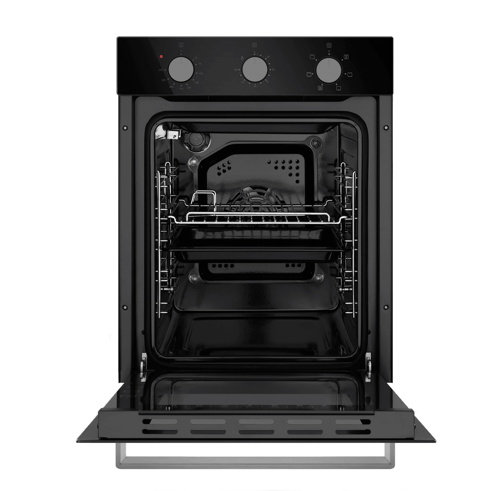 Электрический  черный духовой шкаф 45 см