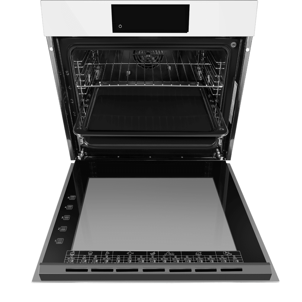 Электрический белый духовой шкаф 60 см с режимом конвекции