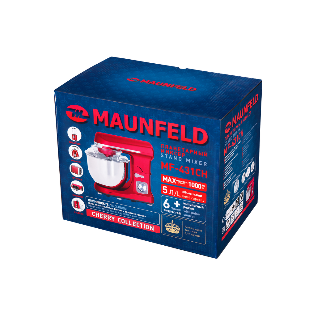 Миксер планетарный MAUNFELD MF-431CH