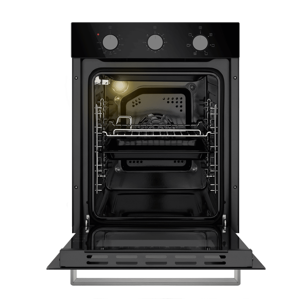 Электрический  черный духовой шкаф 45 см