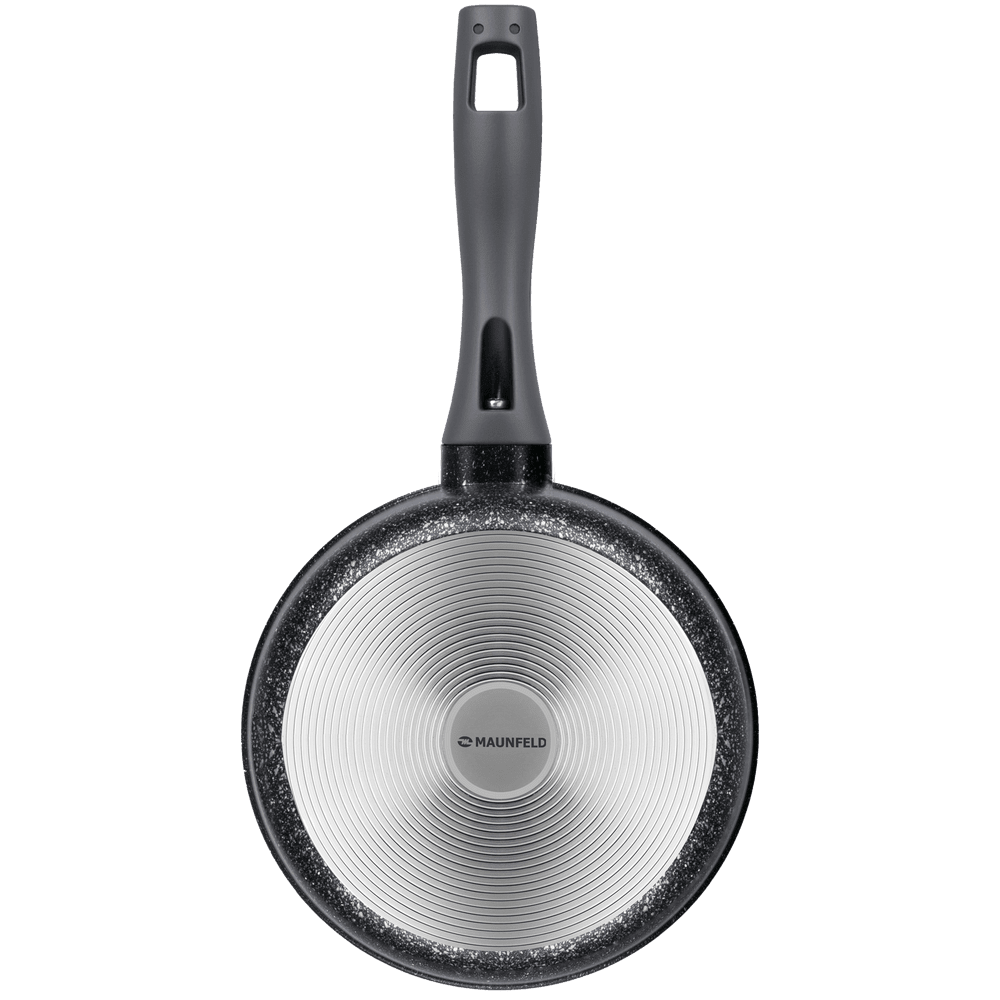 Ковш MAUNFELD GRETA MF18GRTT01SP из литого алюминия со стеклянной крышкой, 18 см, 1,6 л