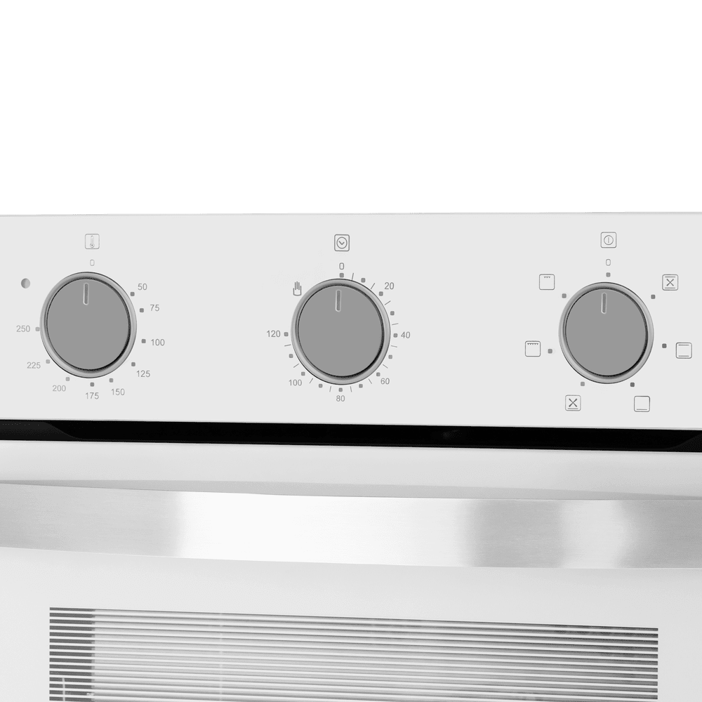 Электрический  белый духовой шкаф 45 см с режимом конвекции