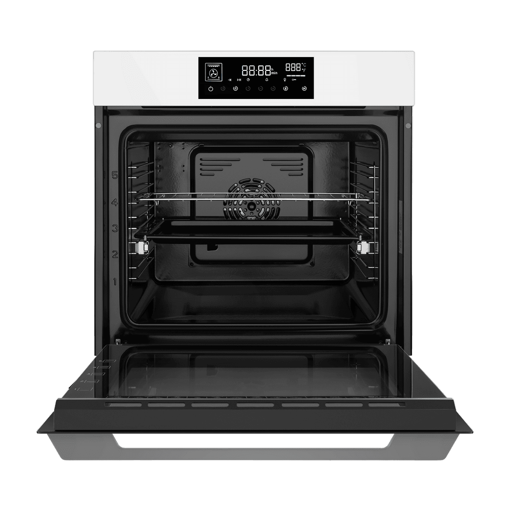 Электрический белый духовой шкаф 60 см с режимом конвекции