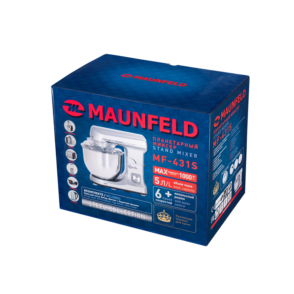 Миксер планетарный MAUNFELD MF-431S
