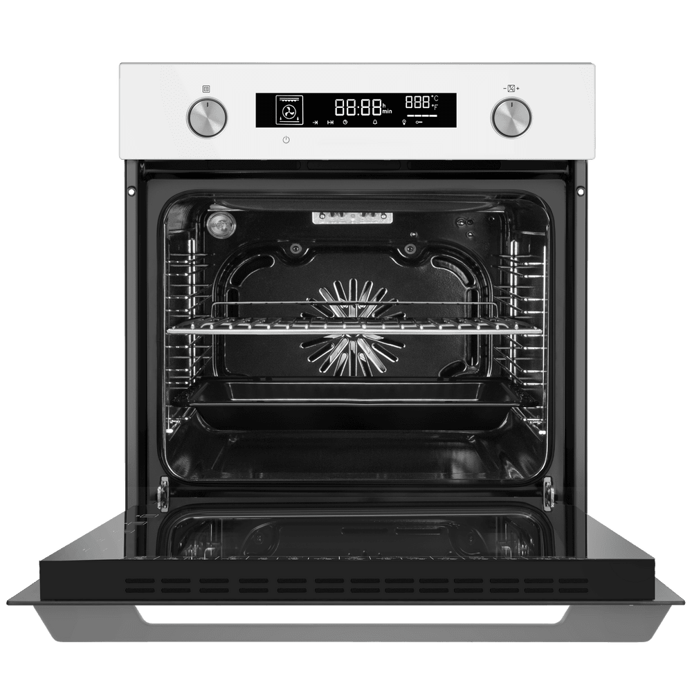 Электрический белый духовой шкаф 60 см с режимом конвекции