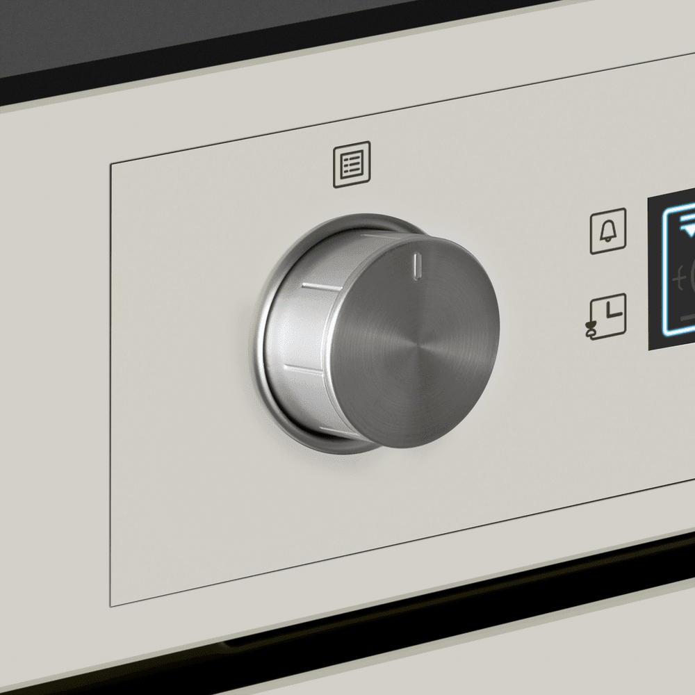 Электрический  бежевый духовой шкаф 60 см