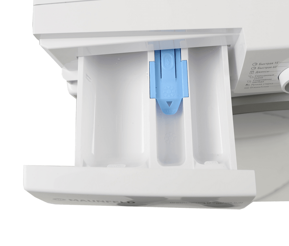 Стиральная машина с инвертором и паром MAUNFELD MFWM127WH200 ST INVERTER SLIM